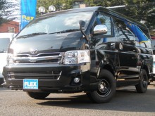 トヨタ ハイエース200ワゴンGL(DX) 新型ロングワイドミドルルーフ　2ＴＲ－ＦＥ 人気のブラック　１０人乗り即納車可能です！！
