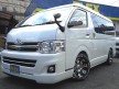 ハイエース200 TRH214W 店頭在庫車!!新車ワゴンＧＬ人気のﾚｶﾞﾝｽVIPﾊﾟｯｹｰｼﾞ!!ｸｴﾙﾎﾞ&ﾅｽｶｰ16ｲﾝﾁ2ｲﾝﾁﾛｰﾀﾞｳﾝ済み!!黒木目ﾊﾟﾈﾙSET､LEDﾃｰﾙ付!!