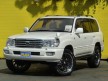 ランドクルーザー100 GH-UZJ100W ランクル１００ＶＸ－ＬＴＤ【サンルーフ】【ＡＨＣ】【マルセロ２２ＡＷ＆タイヤ新品】【背面レス】【チョイ上げ×大径仕様☆】