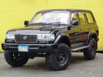 ランドクルーザー80VX-LTD ランクル80VX-LTD≪1オーナー≫【最終型】【WエアB＆ABS】【新品3ｲﾝﾁUP】≪パーツメ
ガ盛りブラックコンプリート≫