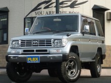 トヨタ ランドクルーザープラド70ランクル78プラド 3・0DT ディーゼルターボ 後期型 KZJ78G 【純正で貴重なナローボディー&シルバーカラー】【そしてスーパー稀少なSR付】【2インチUP】【リメイクブラV&新品AT】