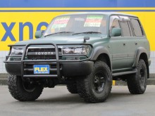 トヨタ ランドクルーザー80VX-LTD ランクル80 最上級グレードVX-LTD グレーメタリック 3インチリフトアップ 新品クリスタルヘッドライト 新品クリスタル3点