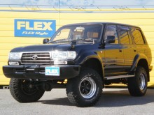 トヨタ ランドクルーザー80VX-LTD ランクル８０　ＦＺＪ８０Ｇ　ＶＸ－ＬＴＤ　４５００Ｇ　５インチＵＰ！ブラック＆背面レス♪クリスタルＨライト！