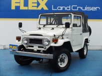 ランドクルーザー40LX ランクル４０　ＢＪ４２Ｖ　ＬＸ　純正ホワイト　５速ＭＴ　クーラー付き　パワステ付き　ＣＤデッキ付スピーカー付き　内外装◎
