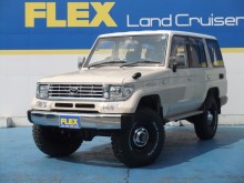 トヨタ ランドクルーザープラド70SX ランクル78プラド SX 3000D-t ベージュ×ホワイトNEWペイント 新品2インチアップ 新品ホイール新品タイヤ