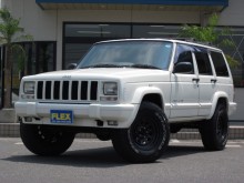 JEEP チェロキーリミテッド(LTD) ００年モデル後期チェロキーＬＴＤ！黒革シート！純正ホワイトボディーに新品ブラックデイトナホイール！２インチリフトＵＰ！
