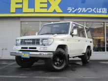 トヨタ ランドクルーザープラド70EX 【ホワイトペイント】【サンルーフ】【ブラックホイール】【メッキグリル】【LEDテール】【HIDヘッドライト】