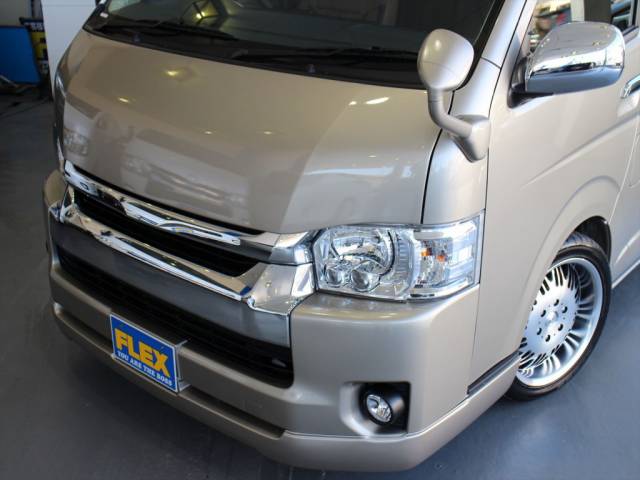 キャンペーン中は、全国ご自宅まで陸送費無料!!店頭納車の場合は、オプション5万円分サービス!! -ハイエース200 グランドキャビン-