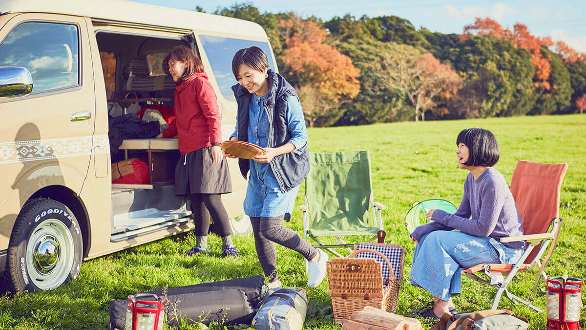 LIFE STYLE 04 女子3人のはじめて尽くし Coast Lines HIACE