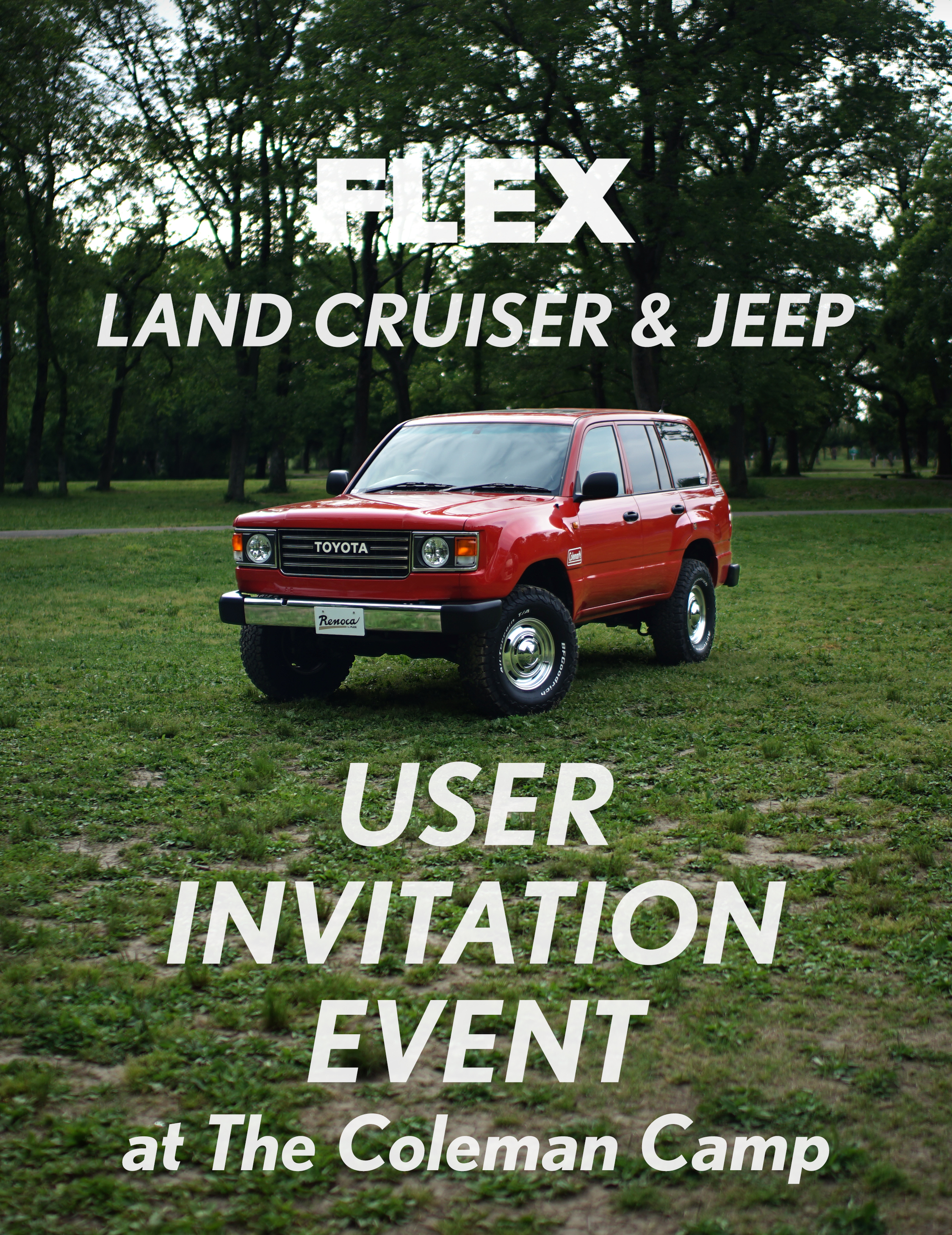 FLEX LAND CRUISER & JEEP USER THANKS EVENT at The Coleman Camp
