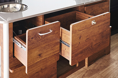 収納力抜群の引き出し
