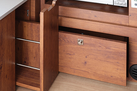 収納力抜群の引き出し