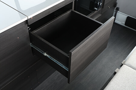 収納力抜群の引き出し