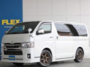 🚩入庫☛【厳選仕入中古車】ハイエースバンS-GL　ダークプライムⅡディーゼル4WD 足元が輝くRAYS　TE37アルミホイール装着済みのお車入庫致しました☆☆(XP2947)
