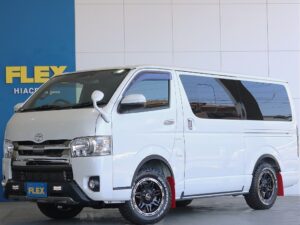 🚩入庫☛【厳選仕入中古車】ハイエースバン　ディーゼル4WD　パールホワイト ベッドキット搭載でオフロード仕様のお車ご入庫致しました☆☆(XP2983)