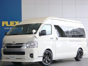🚩入庫☛【新車】ハイエース　コミューターベース　FLEXオリジナルキャンピングカー　MOBYDICK　コムキャン　ホワイト　ガソリン4WD入庫致しました☆☆(AJ7336)