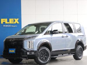 🚩入庫☛【新車】新型デリカ：D5　ディーゼル4WD　 リフトアップ＆FLEXカスタム済みでオフロード仕様のお車入庫致しました☆☆(AZ0152)