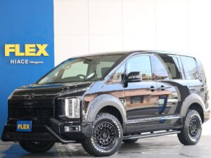 🚩入庫☛【新車】新型デリカ：D5　ディーゼル4WD　 リフトアップ＆FLEXカスタム済みでオフロード仕様のお車入庫致しました☆☆(AZ0148)