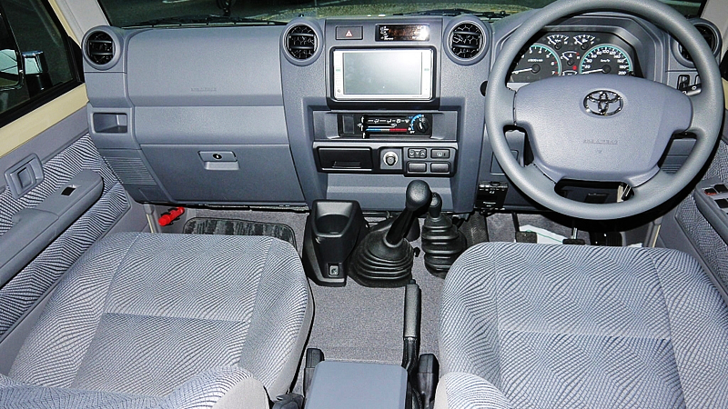 最新版】トヨタ ランドクルーザー70（ランクル70）再販モデル：運転席 