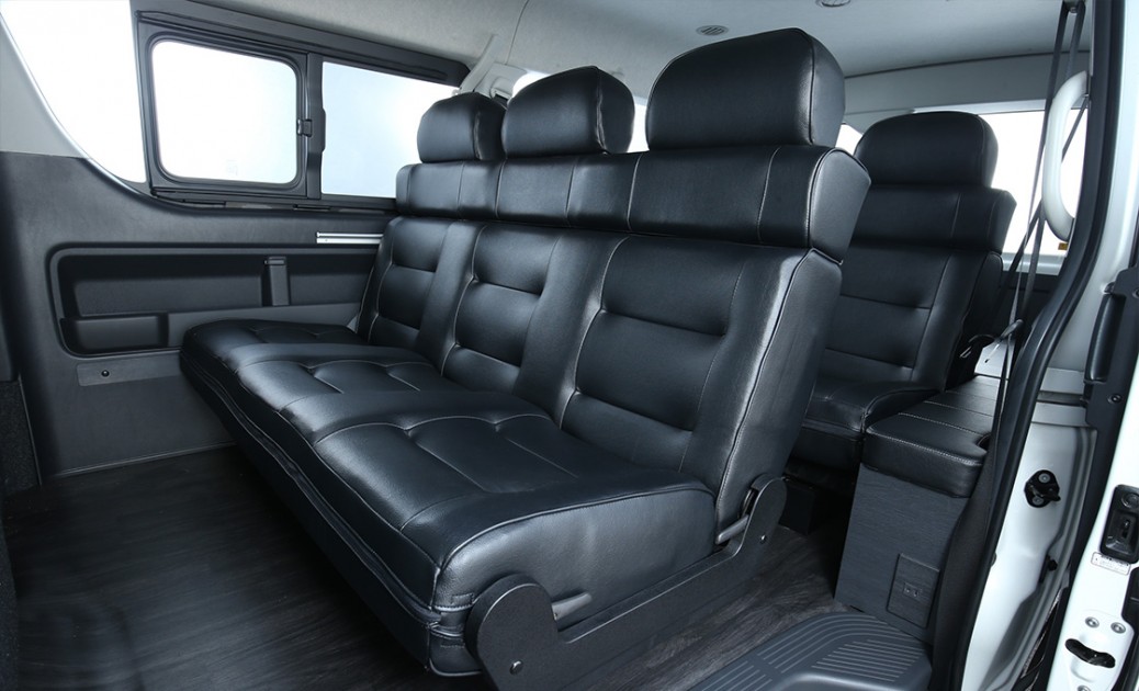 【車好きがこだわる】トヨタ ハイエースワゴン用 FLEXオリジナルシート Ver.5、Ver5 LONG フレックス