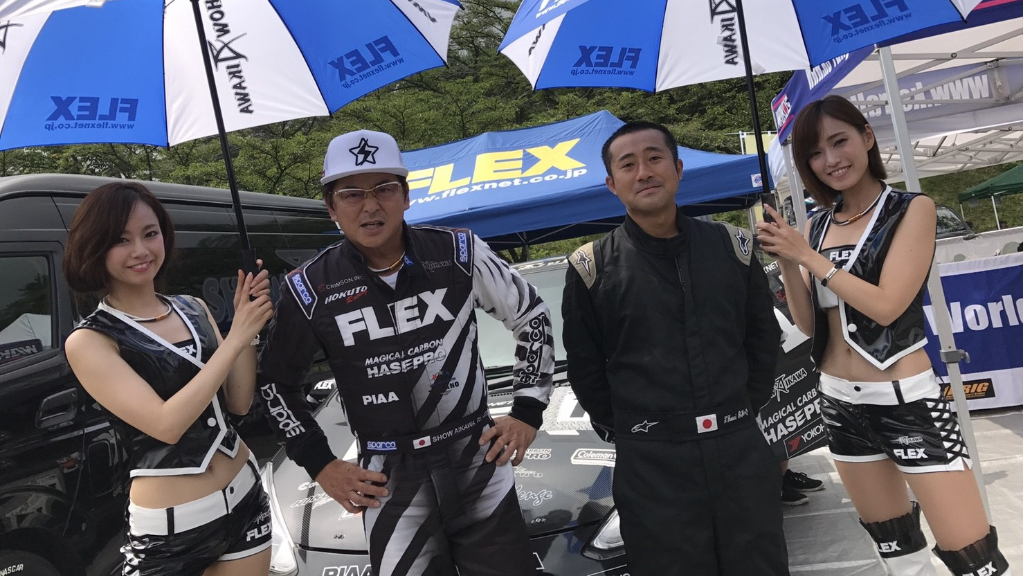 哀川 翔率いるFLEX SHOW AIKAWA Racing Vitz