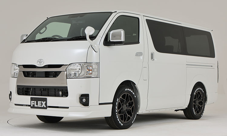 BARBERO STYLING HEX（スタイリングヘックス） ハイエース用アルミホイール FLEXオリジナルカラー マットブラッククリア