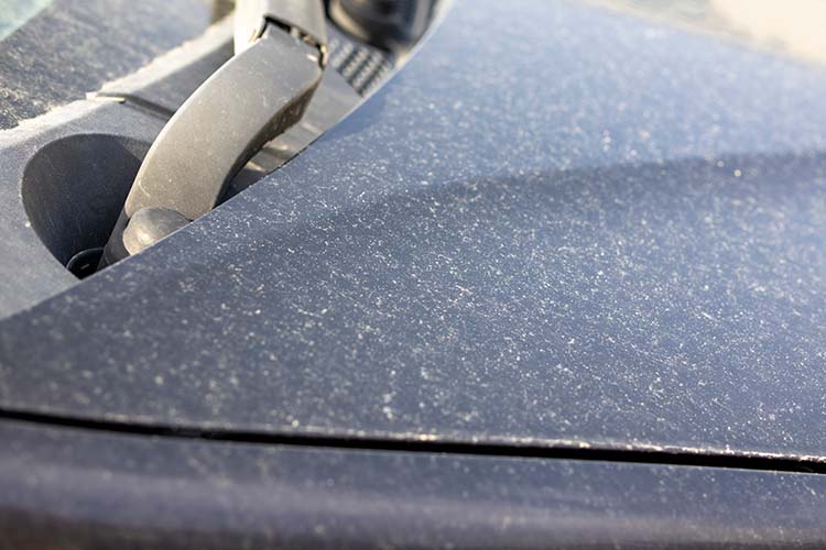 交差によるボディ表面の汚れ