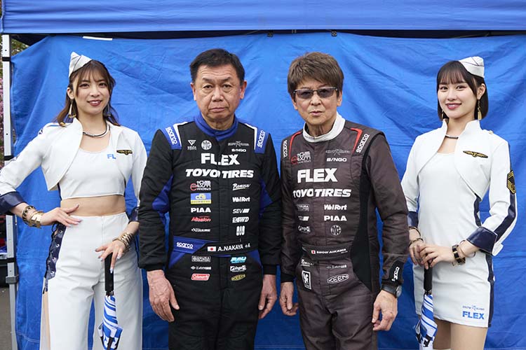 GRラリーチャレンジ 第2戦『八ヶ岳 茅野』で哀川翔さんが「e投票 FLEX
