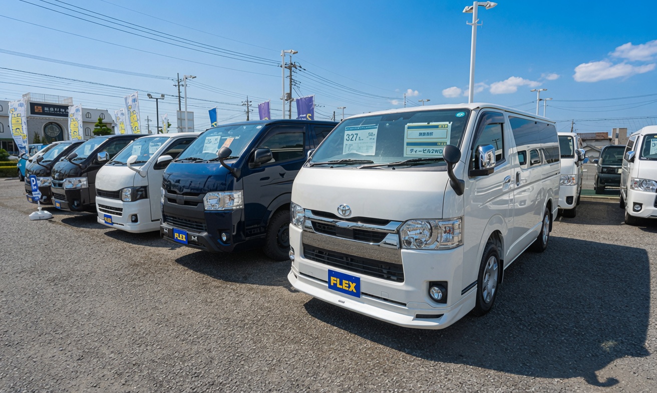 ハイエースセカンド高崎店の豊富な展示車両