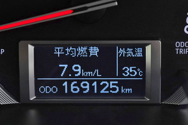 走行距離17万km近いハイエースのオドメーター